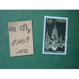 AD 027 F // TIMBRE FRANCE NEUF 1977*N° 1939 "Cathédrale de Bayeux "