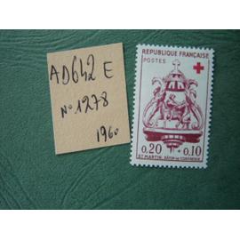 AD 642 E // TIMBRE FRANCE NEUF 1960 *N°1278 "Croix+Rouge" St Martin "