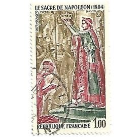 TIMBRE oblitéré 1973 N°1776 "Le Sacre de Napoléon 1804"