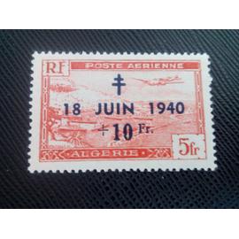 timbre Algérie YT PA 8 Poste Aerienne-Airmail 1948 ( 0020305 )