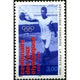 1 Timbre France 1996, Neuf - Centenaire des jeux olympiques - Yt 3016