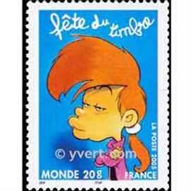 fête du timbre : titeuf (zep) : nadia année 2005 n° 3753 yvert et tellier luxe (valdité permanente)