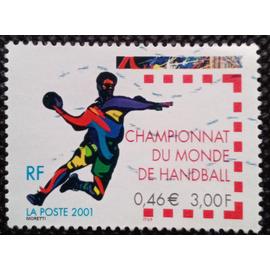 France 2001 Timbre Oblitéré YT 3367 - Championnat du monde Handball