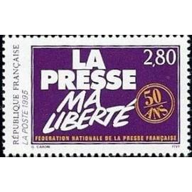 1 Timbre France 1994, Neuf - La presse, ma liberté - Yt 2917