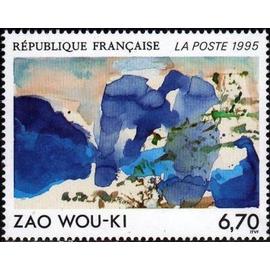 1 Timbre France 1995, Neuf - Oeuvre originale de Zao Wou-Ki - Yt 2928