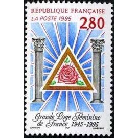 1 Timbre France 1995, Neuf - grande Loge féminine de France - Yt 2967