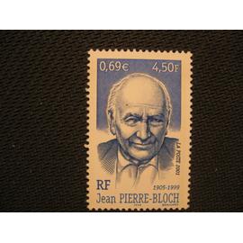 timbre "jean-pierre bloch" 2001 - y&t 3434