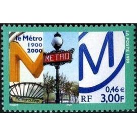 1 Timbre France 1999, Neuf - Centenaire du Metro 1900-1999 - Yt 3292
