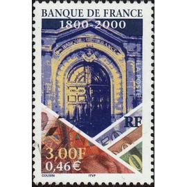 1 Timbre France 2000, Neuf - Bicentenaire de la banque de france - Yt 3299