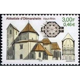 1 Timbre France 2000, Neuf - Abbatiale d'Ottmarsheim (Haut-Rhin) - Yt 3336
