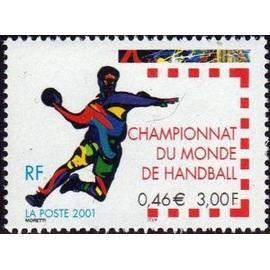 1 Timbre France 2001, Neuf -Championnat du monde de Handball - Yt 3367