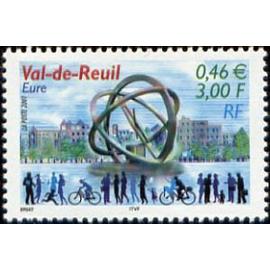 1 Timbre France 2001, Neuf - Val-de-Reuil (Eure) - Yt 3427