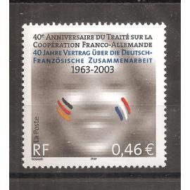 3542 (2003) Traité de Coopération Franco-Allemande N** (cote 1,25e) (0916)