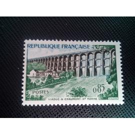 timbre FRANCE YT 1240 Viaduc ferroviaire de Chaumont 1960 (020206)