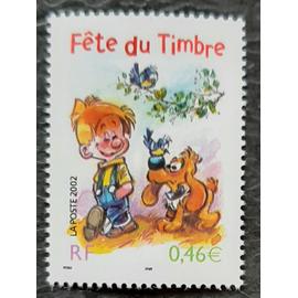 Timbre N°3467 - Fête du timbre 2002 - Boule et Bill