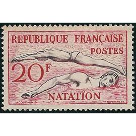 Yvert France 960 (1953) Jeux Olympiques Helsinski 1952 - Natation - Neuf** (MNH)
