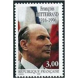 france 1997, très beau timbre neuf** luxe yvert 3042, françois mitterrand, ancien président de la république.