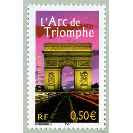 france 2003, très beau timbre neuf** luxe yvert 3599, Portraits de Régions N° 2 - La France à voir, L´Arc de Triomphe de Paris.