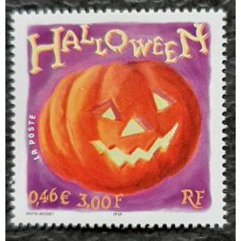 Timbre N° 3428 - Halloween - Citrouille - 2001
