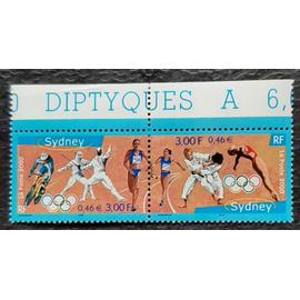 Diptyque timbres N° 3340-3341 - Jeux olympiques de Sydney - 2000