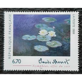 Timbre N° 3247 - Claude Monet - Nymphéas , effet du soir - 1999