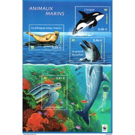 france.bloc n° 48 de 2002.animaux marins.neuf