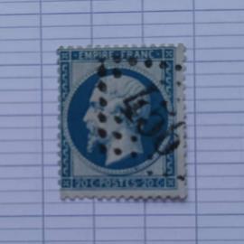 lot n°1516 -- timbre oblitéré France classique n ° 22 ---- 20c bleu