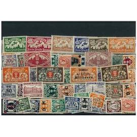 Collection de timbres Dantzig oblitérés : Qté - 100 timbres différents