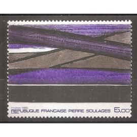 2448 (1986) uvre de Pierre Soulages N** (cote 3e) (0895)