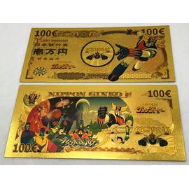 Billet en or - Goldorak / Grendizer de 100 francs