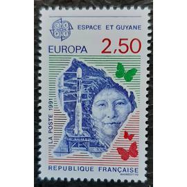 Timbre N° 2696 - Europa - Espace et Guyane - 1991