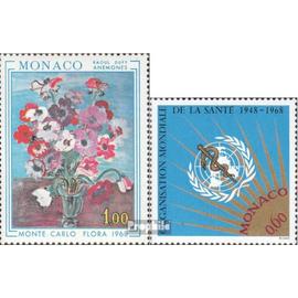 monaco 890,913 (édition complète) neuf 1968 fleurs, oms