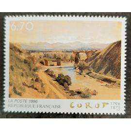 Timbre N° 2989 - Jean-Baptiste Corot - Le pont de Narni - 1996