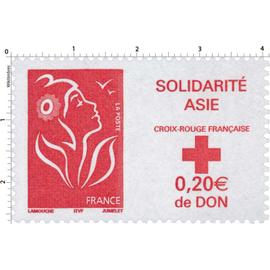 Timbre N° 3745 - Solidarité Asie - Croix Rouge Française - 2005 -