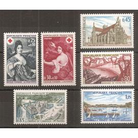 1580 à 1585 (1968/1969) Séries Croix-Rouge et Touristique N** (cote 4,2e) (8366)
