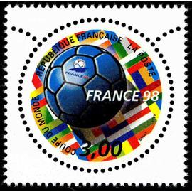 france 1998, très beau timbre neuf** luxe yvert 3139, pays organisateur de la coupe du monde de football. -