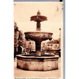 CARTE POSTALE de Mantes la Jolie (Yvelines) la Fontaine Renaissance en 1934
