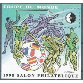 salon philatélique de lyon : coupe du monde de football bloc souvenir C N E P n° 26 année 1998 yvert et tellier luxe