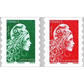 france 2018, belle paire timbres neufs** luxe yvert 1598 et 1599, Marianne d