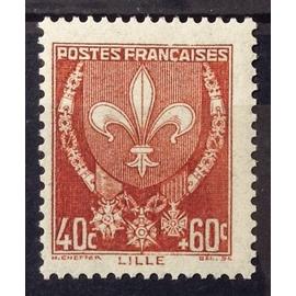 Blasons - Armoiries de Villes - 1941 - Lille (Impeccable n° 527) Neuf** Luxe (= Sans Trace de Charnière) - Cote 3,00&euro; - France Année 1941 - brn83 - N20103