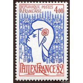 france 1982, très beau timbre neuf** luxe yvert 2216 Marianne Philexfrance 82 4f.00 d