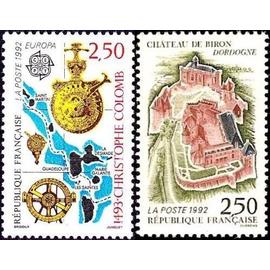 france 1992, très beaux timbres neuf** luxe yvert 2755, europa, decouverte de l