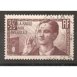 418 (1938) La Radio Aux Aveugles oblitéré (cote 10e) (6943)