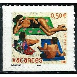 france 2003, tres beau timbre neuf** luxe auto-adhésif yvert 3578, vacances.