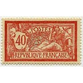 type merson rouge et bleu année 1900 n° 119 yvert et tellier oblitéré cachet rond