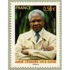 france 2009, très beau timbre neuf** luxe yvert 4352, hommage à aimé césaire.