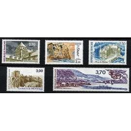 france 1987, tres beaux timbres neufs** luxe série touristique, yvert 2462 redon, 2463 delacroix falaise d