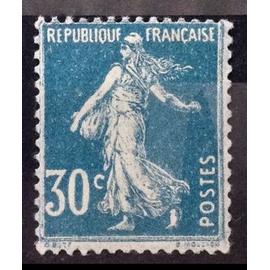 Semeuse 1924 - 30c Bleu (Très Joli n° 192) Neuf* - Cote 4,50&euro; - France Année 1924 - brn83 - N16897