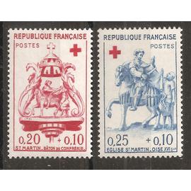 1278 - 1279 (1960) Série Croix-Rouge N** (cote 8e) (8581)