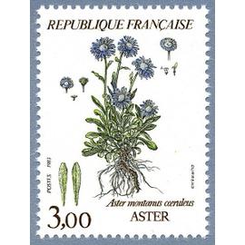 france 1983, tres beau timbre neuf** luxe yvert 2268 Nature de France - Fleurs de montagne, Aster.